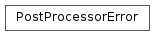 Inheritance diagram of PostProcessorError