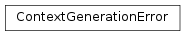 Inheritance diagram of ContextGenerationError
